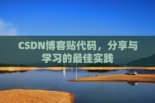 CSDN博客贴代码，分享与学习的最佳实践